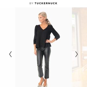 Tuckernuck Black Leather Ashford Pants